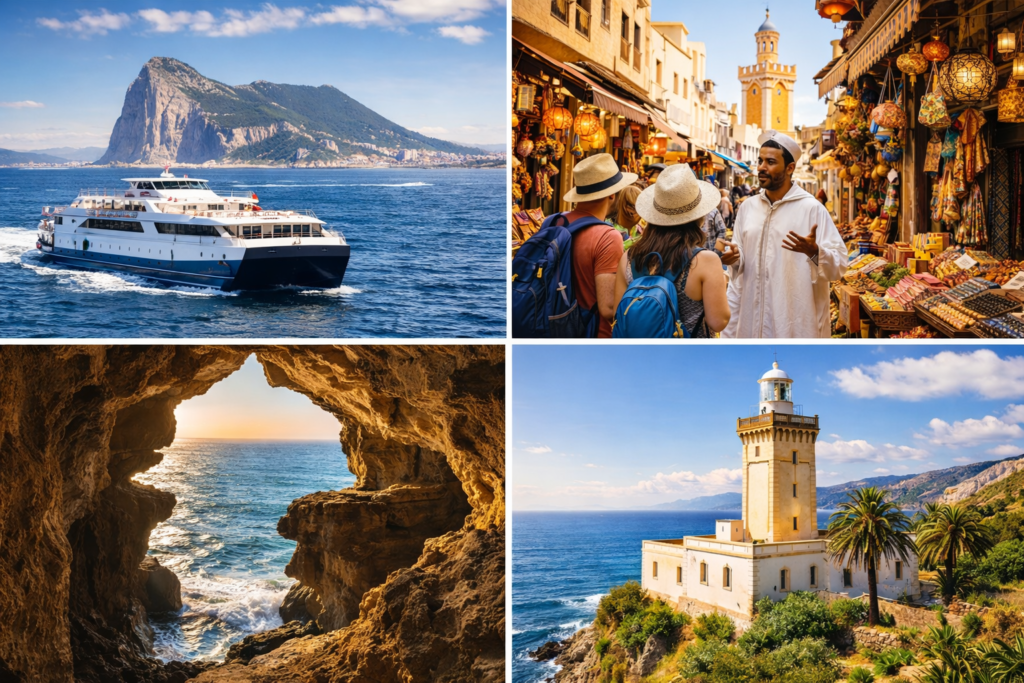 Excursión a Tánger desde Tarifa ferry medina de Tánger cuevas de Hércules y Cabo Espartel Marruecos