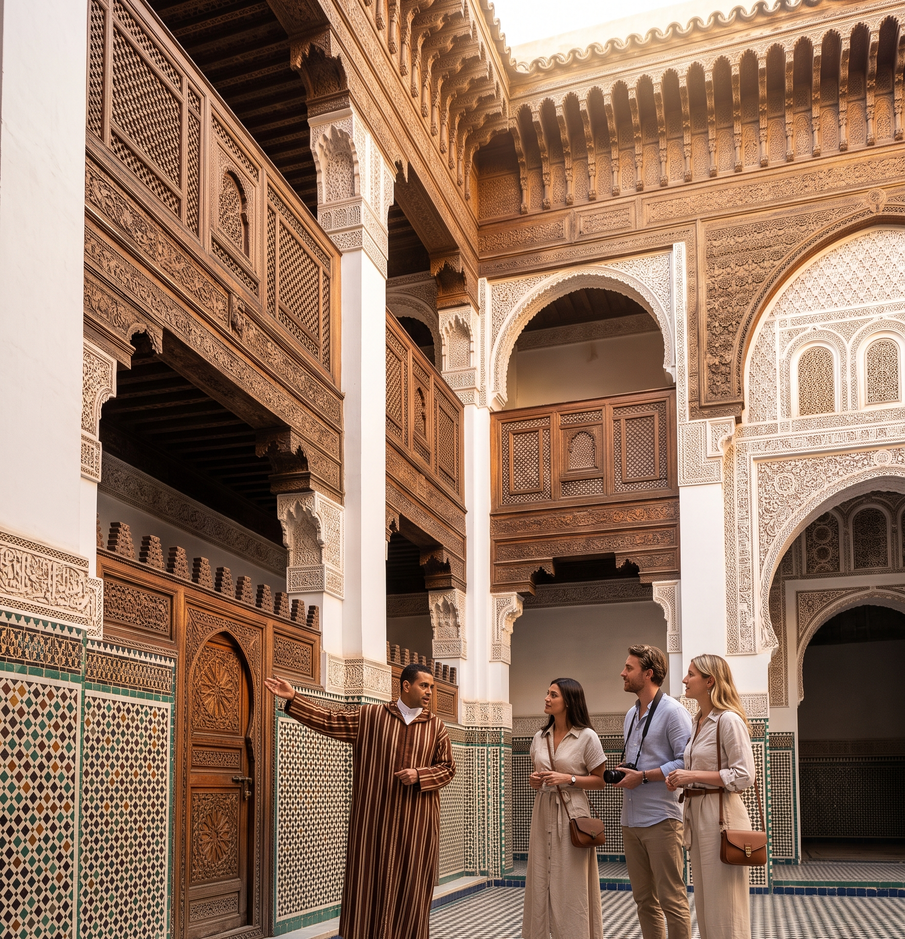 Arquitectura de las ciudades imperiales de Marruecos, incluyendo Fes y Marrakech