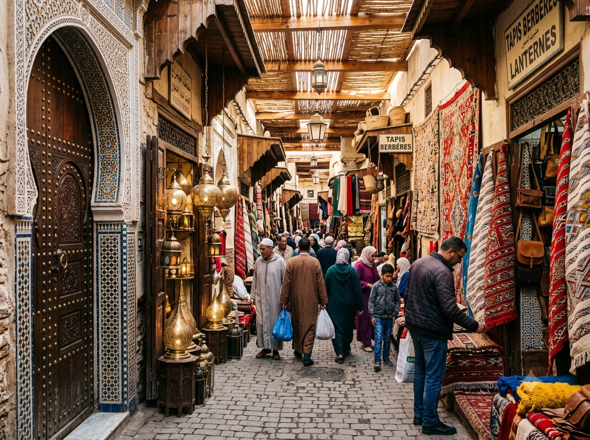 Una vista de la antigua Medina de Fès visitada durante un circuito por Marruecos